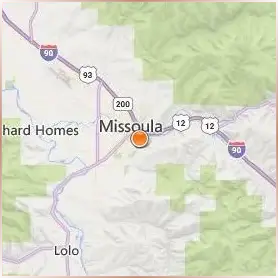 The University of Montana Location Map The University of Montana Location Map