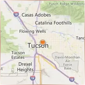University of Arizona Location Map University of Arizona Location Map